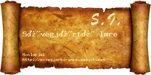 Sövegjártó Imre névjegykártya
